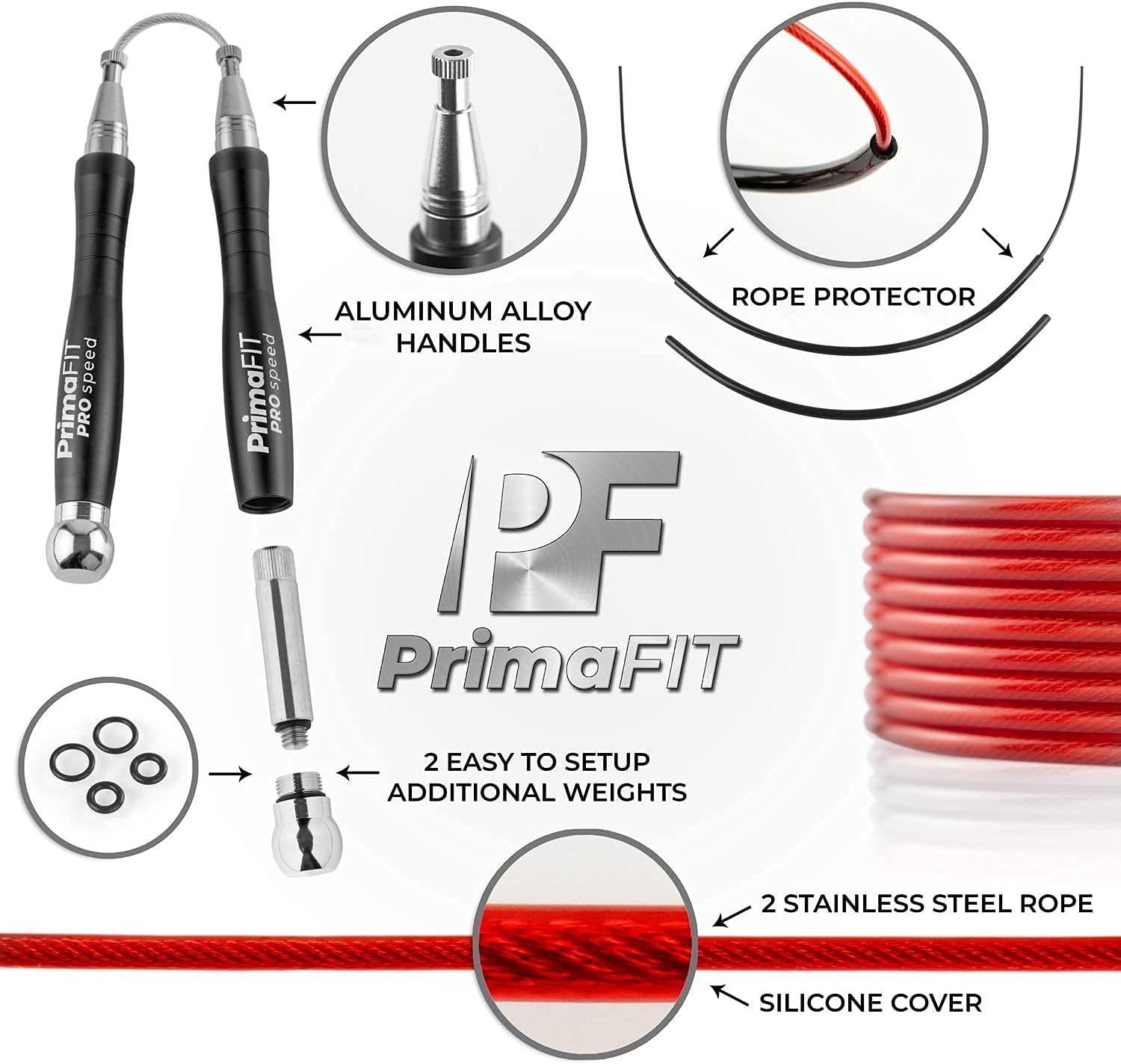 Speed Jump Rope Pro, Adjustabl - Jump Rope Speed Bearing 리뷰 및 가격