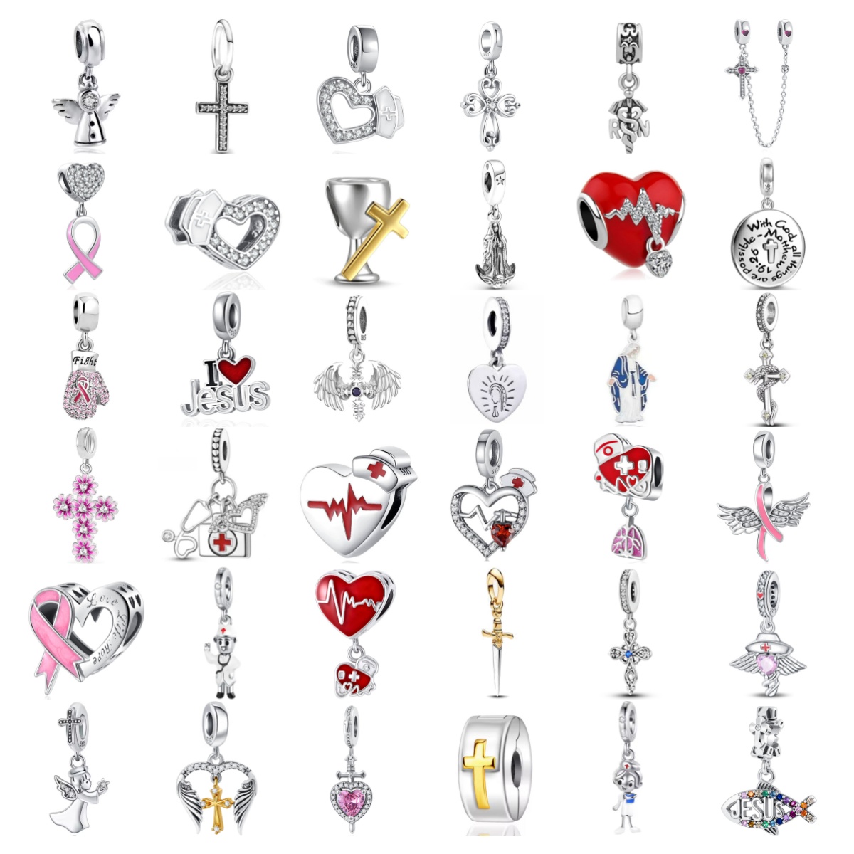New Flower Cross Charm Sword B - Crossfit Accessories 리뷰 및 가격