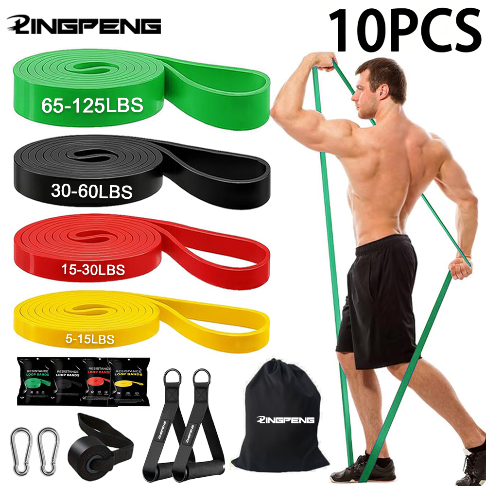 10Pcs 4-Level Resistance Bands - Pull Up Assist Band 리뷰 및 가격