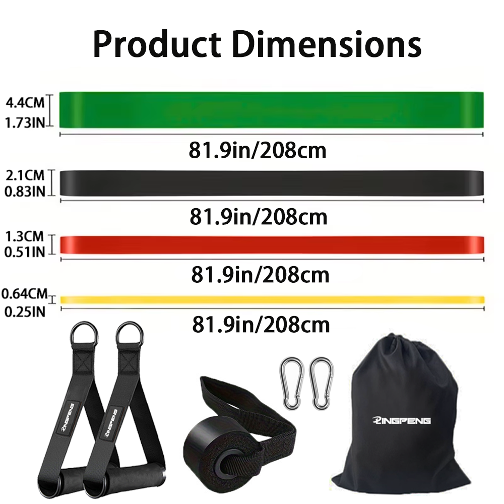 10Pcs 4-Level Resistance Bands - Pull Up Assist Band 리뷰 및 가격
