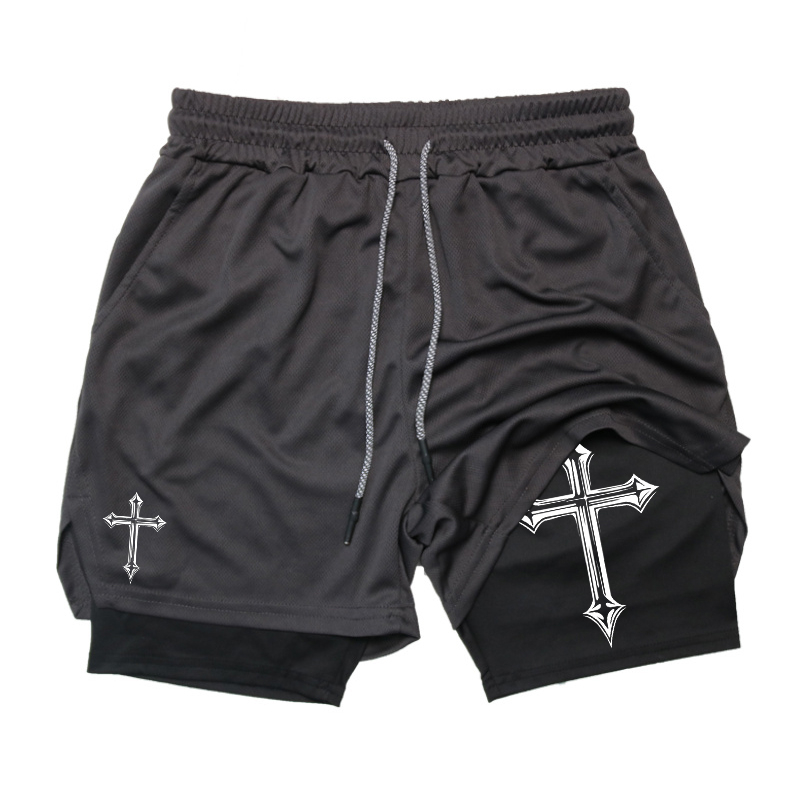 Cross Print 2-in-1 Workout Run - Crossfit Fitness Gear 리뷰 및 가격