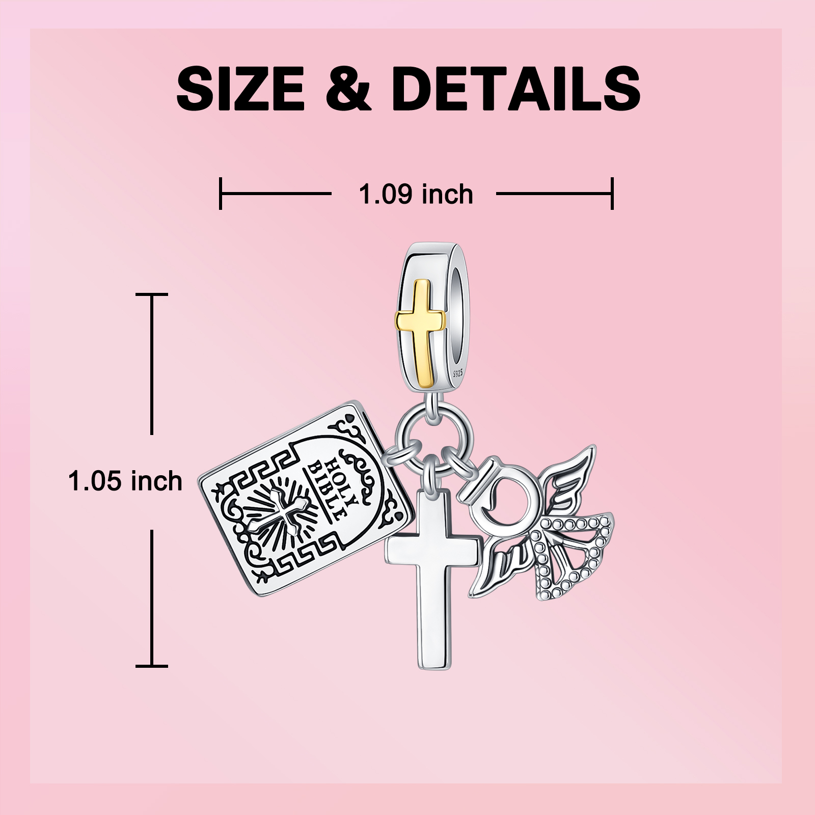 925 Sterling Silver Charm Holy - Crossfit Accessories 리뷰 및 가격