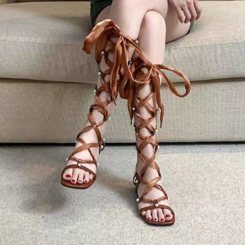 Real Leather Roman Sandals Wom - Crossfit Youtube 리뷰 및 가격