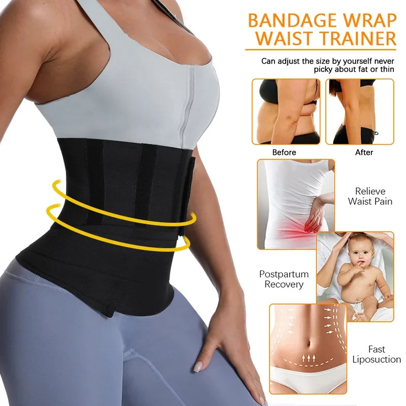 1/2PCS Waist Bandage Wrap Trim - Pull Up Assist Band 리뷰 및 가격