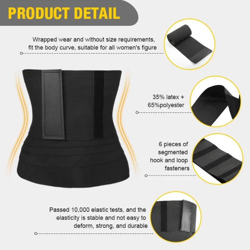 1/2PCS Waist Bandage Wrap Trim - Pull Up Assist Band 리뷰 및 가격